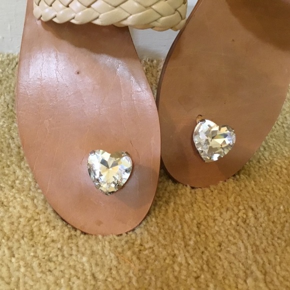 100% Capri Elegant & Summery Sandals with Jewelled Toe Detail - Picture 2 of 7